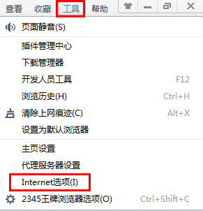 Internet选项