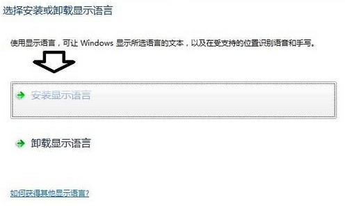 安装显示语言
