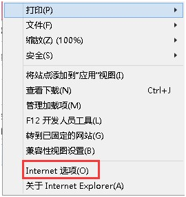 打开浏览器找到Internet选择点击进入