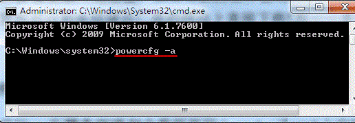 powercfg -a