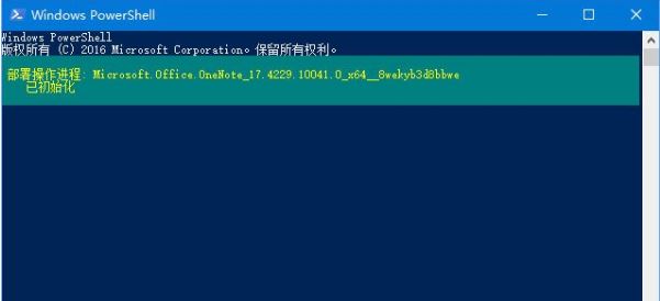 在 Windows PowerShell 中输入命令