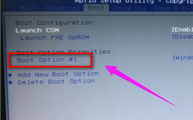 boot option #1
