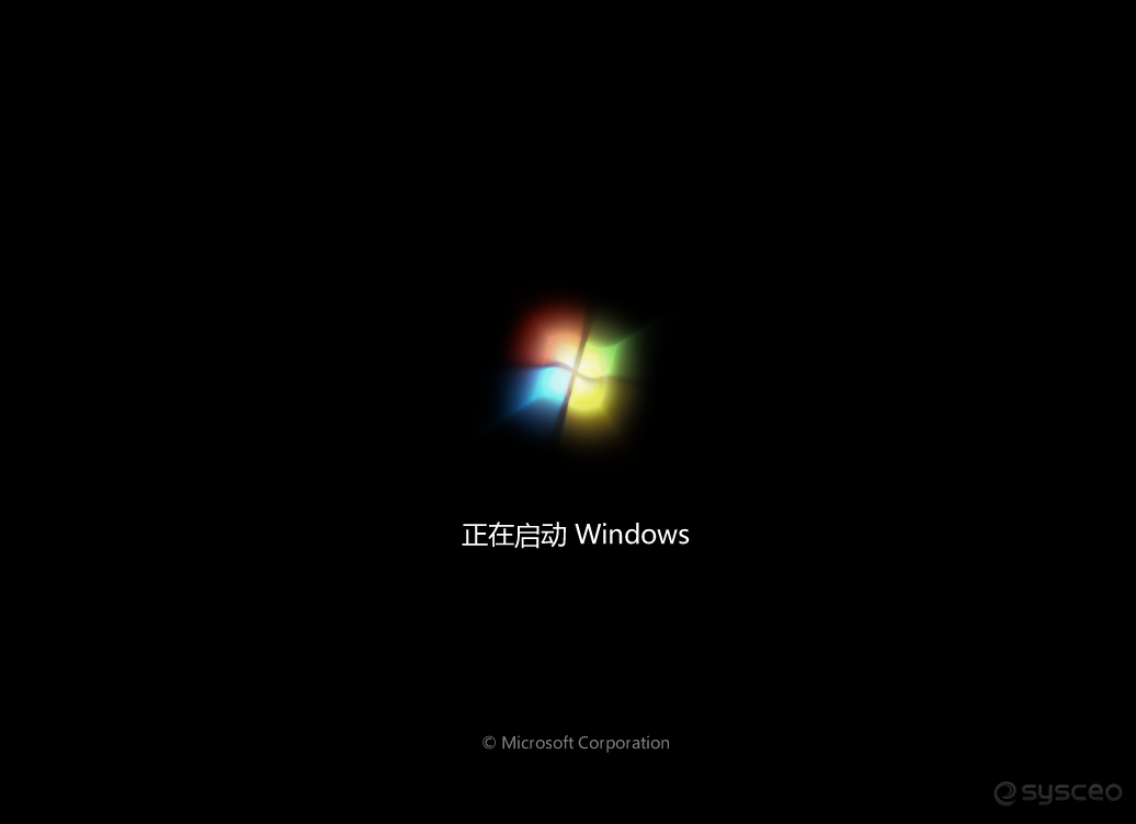 正在启动 Windows 