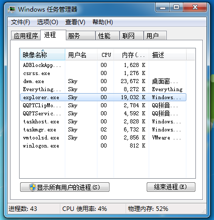 Windows 任务管理器