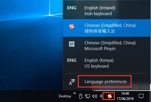 Language preferences