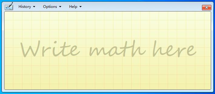 数学输入面板 数学输入面板