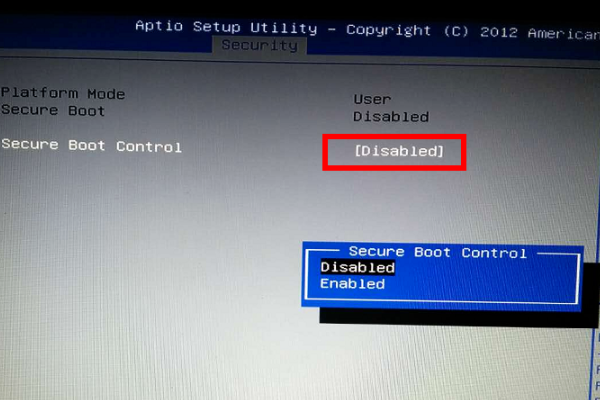 Secure Boot Control