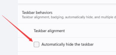 勾选 Automatically hide the taskbar
