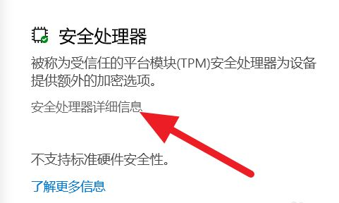 安全处理器详细信息